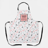 Tablier Hand Drawn Hearts Sweet Anniversary Love Gift   (Recto)