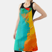 Tablier Hand drawn oil painting. Abstract art background. (Insitu)