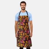 Tablier Hand-Painted with Inks All-Over Print Apron (Porté)