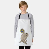 Tablier Handball joueur de phoque (Porté)