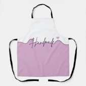 Tablier Handmade With Love Purple Small Business owner (Recto)