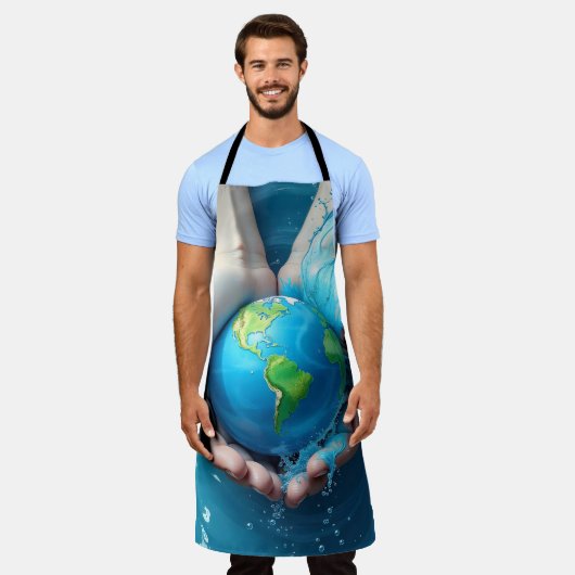 Tablier Hands Holding Earth Apron (Porté)