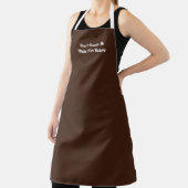 Tablier Hands Off Apron in Brown (Insitu)