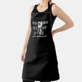 Tablier Handsome et Can Cook Nom personnalisé Noir (Insitu)