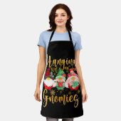 Tablier Hanging With My Gnomies Santa Gnome Christmas Paja (Porté)