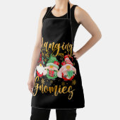 Tablier Hanging With My Gnomies Santa Gnome Christmas Paja (Insitu)