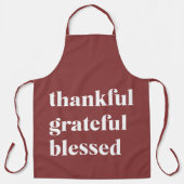 Tablier hankful Grateful Blessed (Recto)