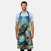 Tablier Hannukah belle femme avec Menorah (Porté)