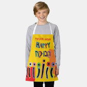 Tablier Hanoukka Happy Dancing Menorah (Porté)