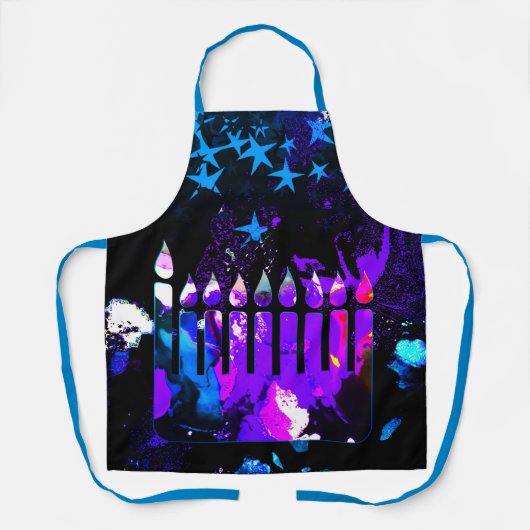 Tablier Hanoukka Menorah (Recto)