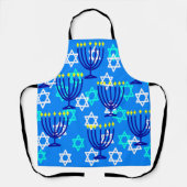 Tablier Hanoukka Menorahs (Recto)