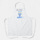 Tablier Hanoukka moderne Funny Menorah Chargement (Recto)