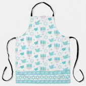 TABLIER HANOUKKA STAR OF DAVID, DOVES, HANOUKKA CANDLES (Recto)