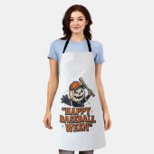 Tablier Happy Baseball Ween Vintage Baseball Halloween Dés (Porté)