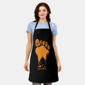 Tablier Happy Big Foot Halloween (Porté)