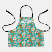 Tablier Happy Blue Eggs Bacon Donuts Pastel (Recto)