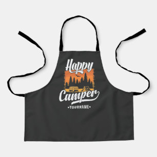 Tablier Happy Camper Camping Randonnée Voyage Caravan Life