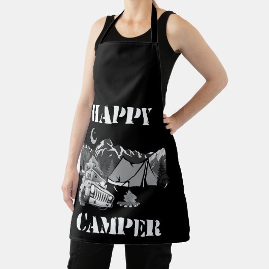 Tablier Happy Camper Funny Camping (Insitu)