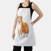 Tablier Happy Cartoon Rough Collie (Insitu)