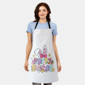 Tablier Happy Easter 2026 Cute Bunny Rabbit Easter Day Wom (Porté)