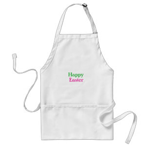 Tablier Happy easter boho vert rose enfants ajouter nom ti