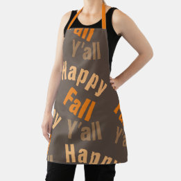 Tablier Happy Fall Y’all Southern Automne Salutation