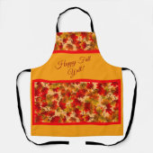 Tablier Happy Fall Y'All - Colorful Maple Feuille Foliing (Recto)