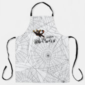 Tablier Happy Halloween Chat noir | Unisex | tendance (Recto)