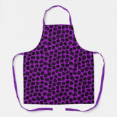 Tablier Happy Halloween Citrouille tendance violet (Recto)
