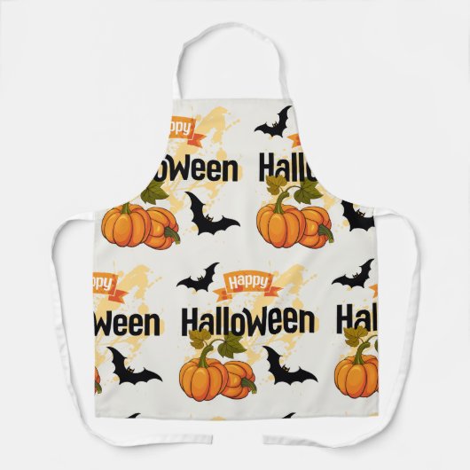 Tablier Happy Halloween design (Recto)