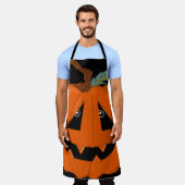 Tablier Happy Halloween Jack-o'-lantern Illustration Art (Porté)