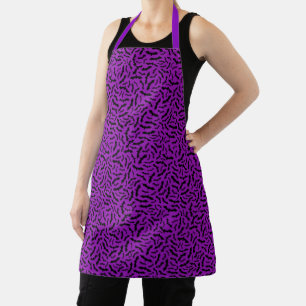 Tablier Happy Halloween Tendance chauve-souris violette