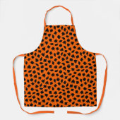Tablier Happy Halloween tendance Orange Ghost (Recto)