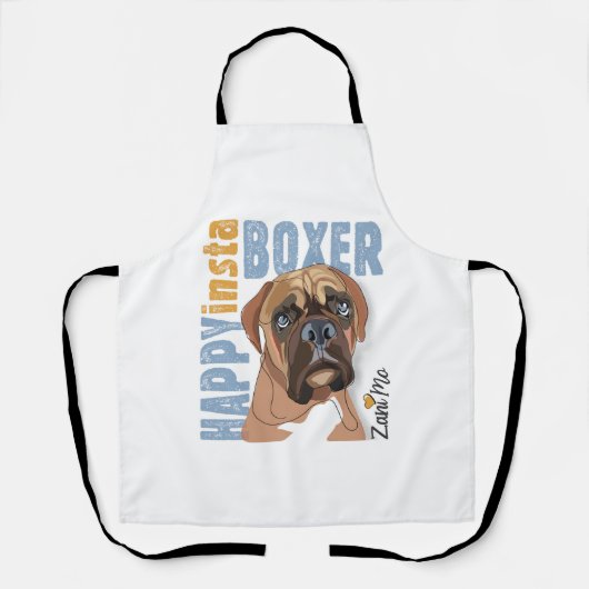 Tablier Happy Insta Boxer - Zani Mo Dog (Recto)