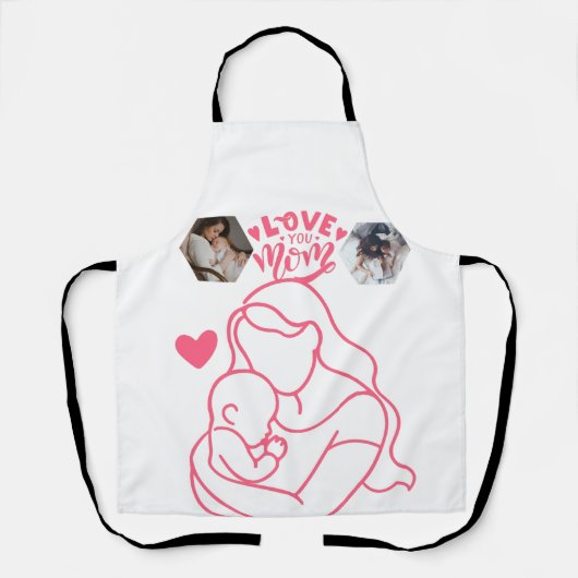 Tablier Happy Mother's Day. Apron's gift for your Mommy (Recto)