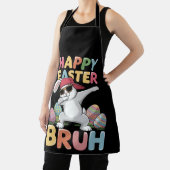 Tablier Happy Pâques Bruh Bro Dabbing Lapin Lapin (Insitu)