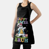 Tablier Happy Pâques Bruh Dabbing Bunny Lapin Bro (Insitu)