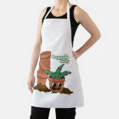 Tablier Happy Pot & Soil Garden Humor Dirt Happens Pun (Insitu)