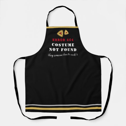 Tablier HAPPY PURIM Funny Costume ERROR 404 Custom Apron (Recto)