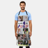Tablier Happy Quart Juillet photo collage Apron (Porté)