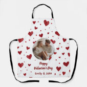 Tablier Happy Valentine's Day Custom Photo Apron (Recto)