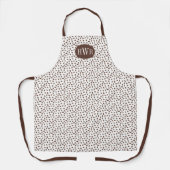 Tablier Haricots de café Louvain de caféine Monogramme (Recto)