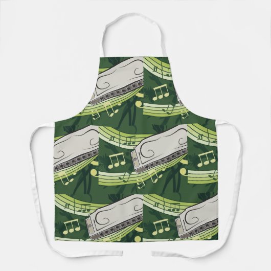 Tablier Harmonica Music (Recto)