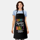 Tablier Harris Walz 2024 Kamala Ensemble nous pouvons LGBT (Porté)