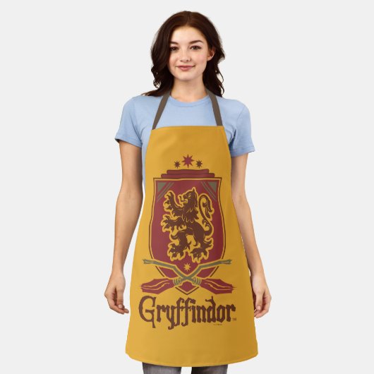 Tablier Harry Potter | Badge Gryffindor QUIDDITCH™ (Porté)