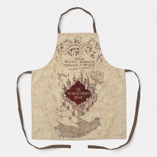 Tablier Harry Potter Spell | Carte de Marauder (Recto)