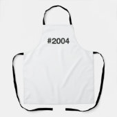 Tablier Hashtag 21 Anniversaire 2004 (Recto)