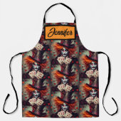 Tablier Hatter fou avec des cartes (Recto)