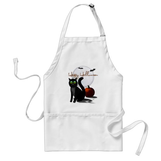 Tablier Haunted Hills Folk Art HALLOWEEN (Devant)