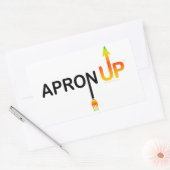 TABLIER HAUT ! AUTOCOLLANT (Enveloppe)